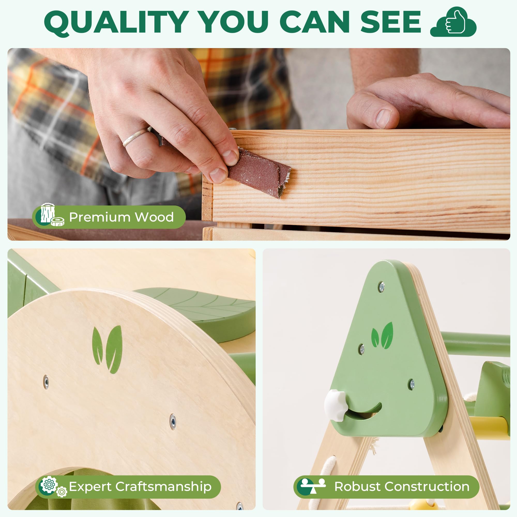 ROBUD 5 in 1 Toddler Climbing Toys Set