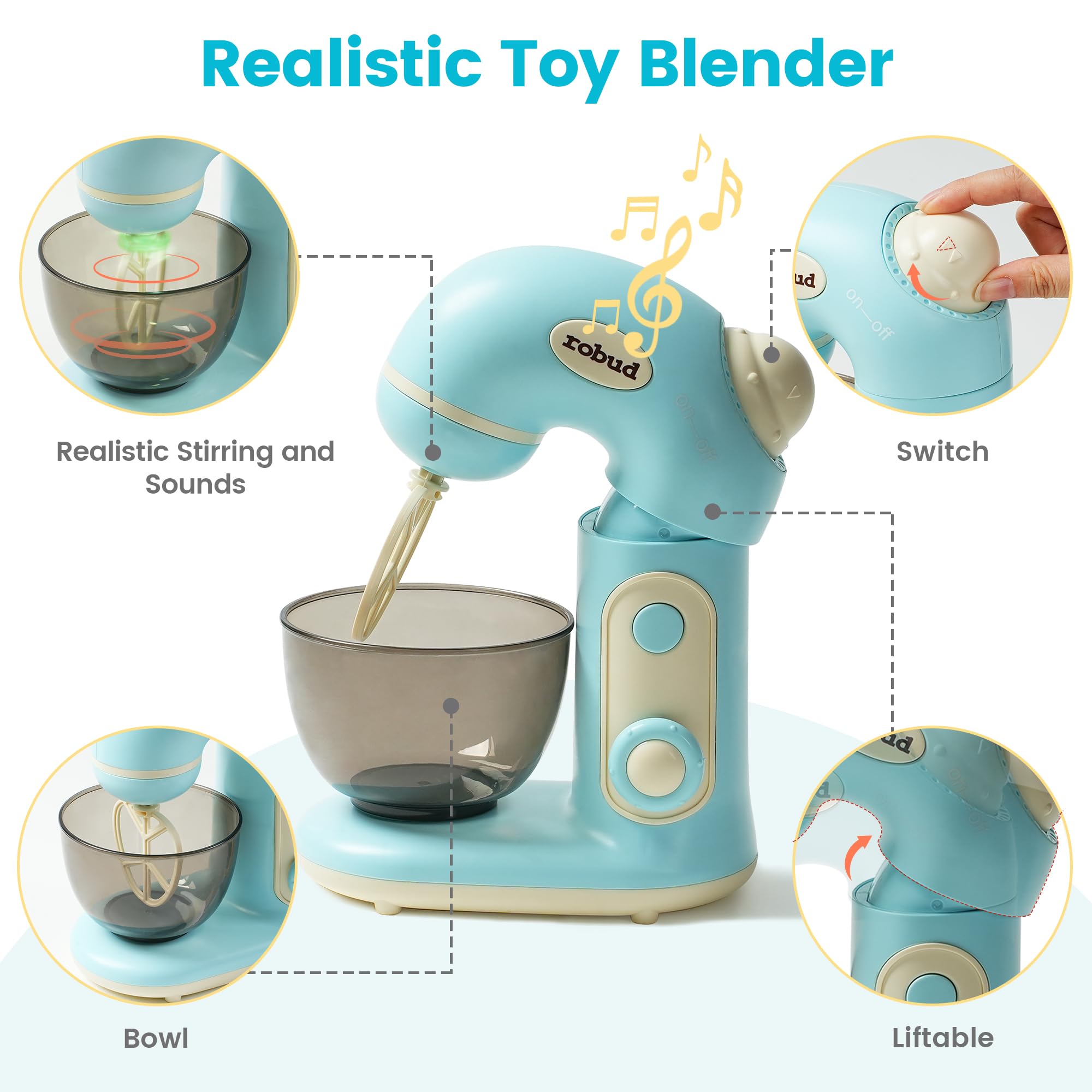 ROBUD Blender and Juicer Toy Green