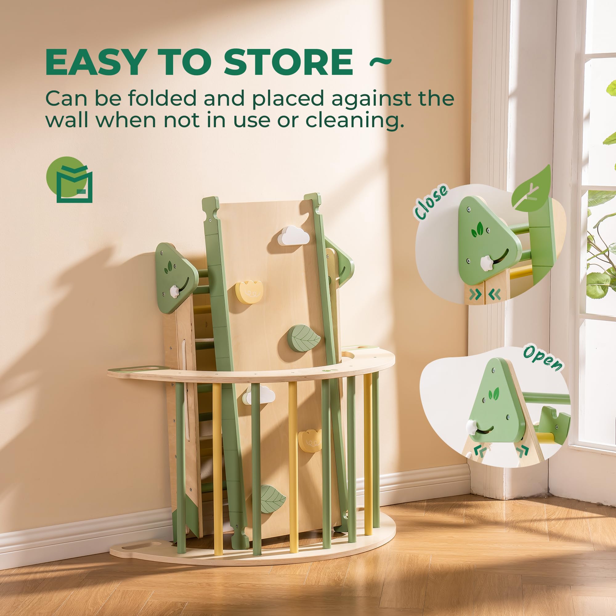 ROBUD 5 in 1 Toddler Climbing Toys Set