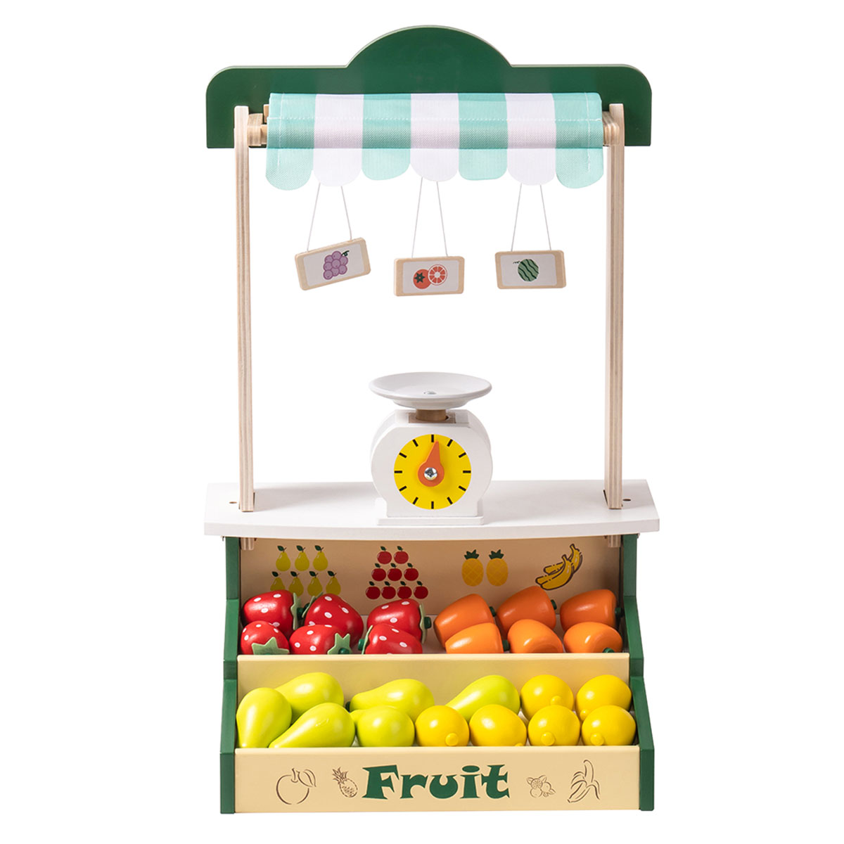 ROBUD Wooden Farmers Market Stand Fruit Stall