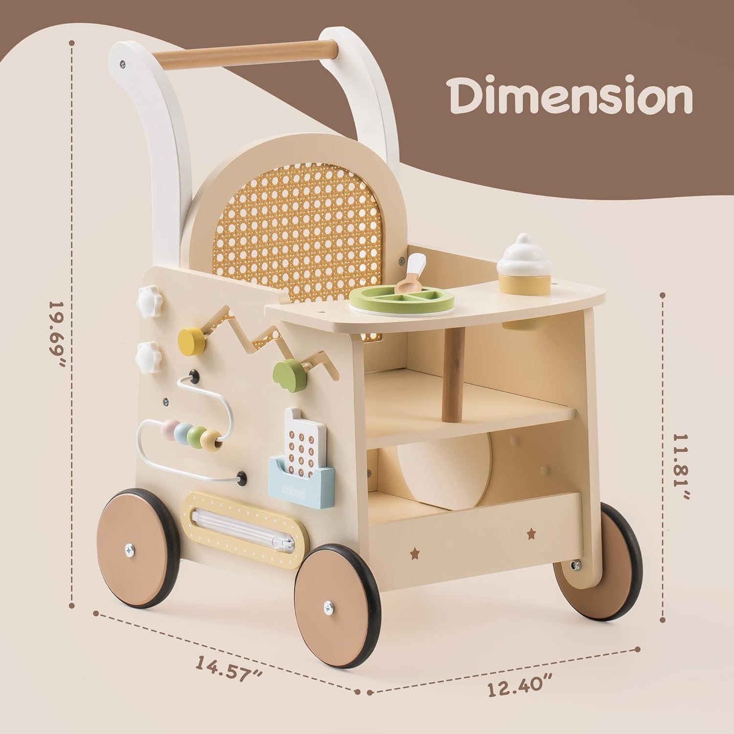 Rattan baby walker for sale online