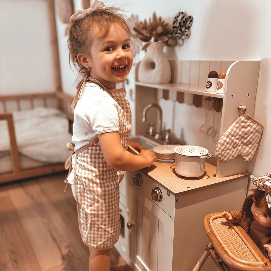 ROBUD Wooden Kids Play Kitchen Set  - Olivia Caramel