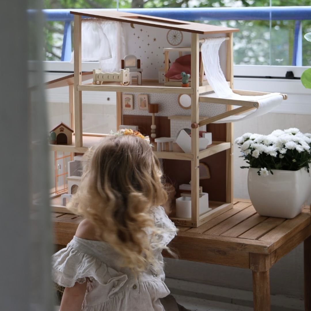 ROBUD Wooden Dollhouse - Bohemian