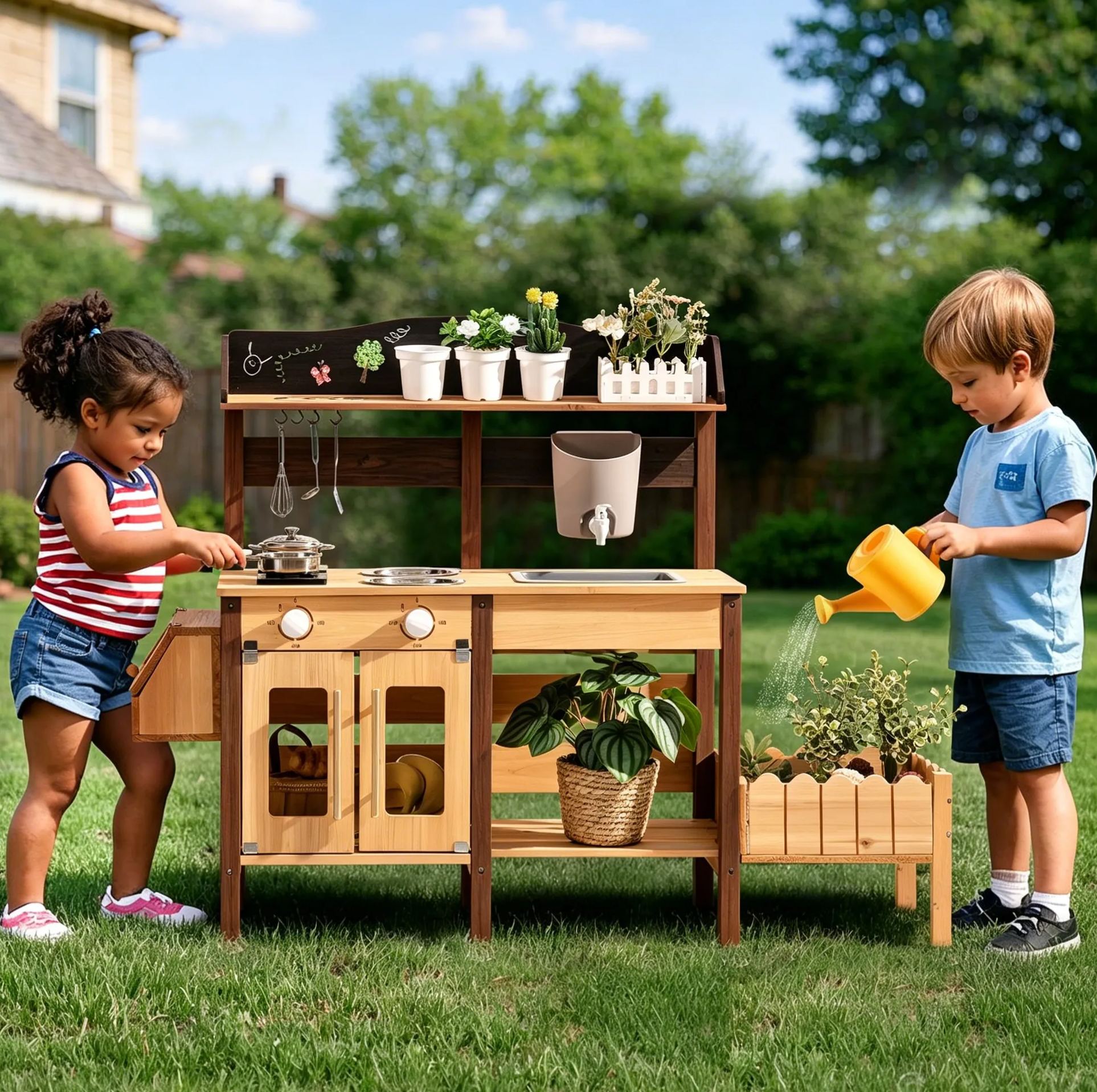 ROBUD Mud Kitchen for Kids Outdoor