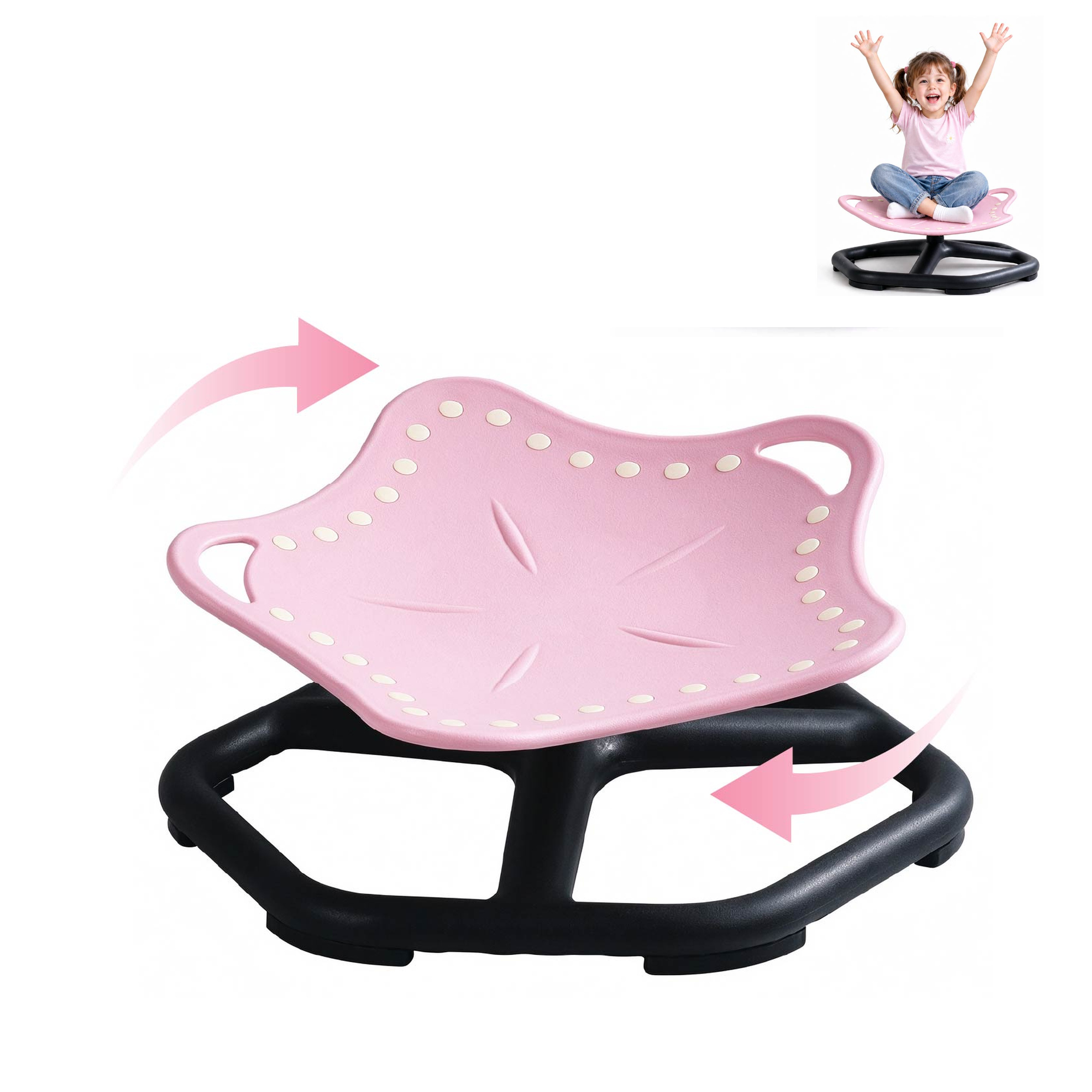 WG432 pink spinning balance seat product view