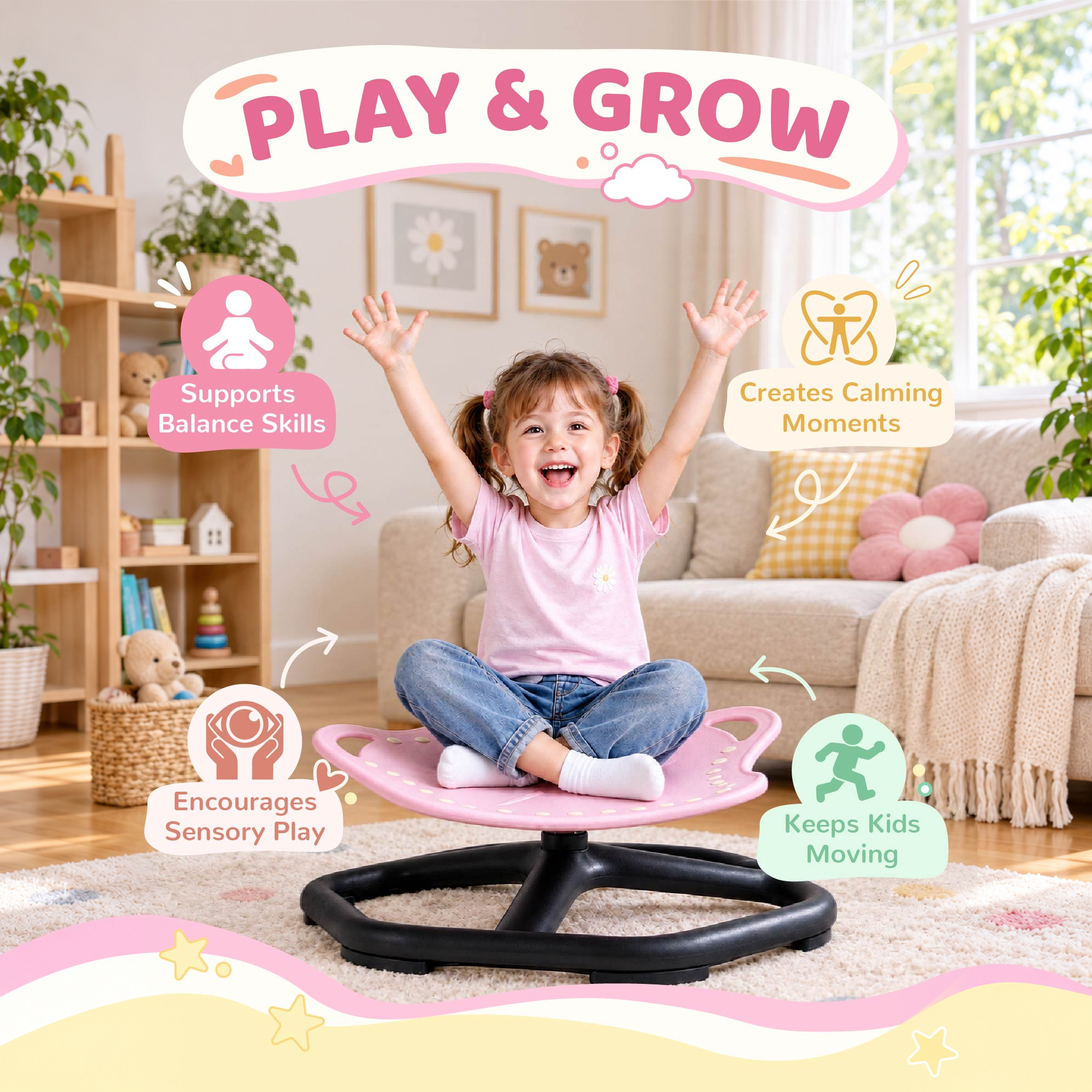 Robud Kids Spinning Balance Seat