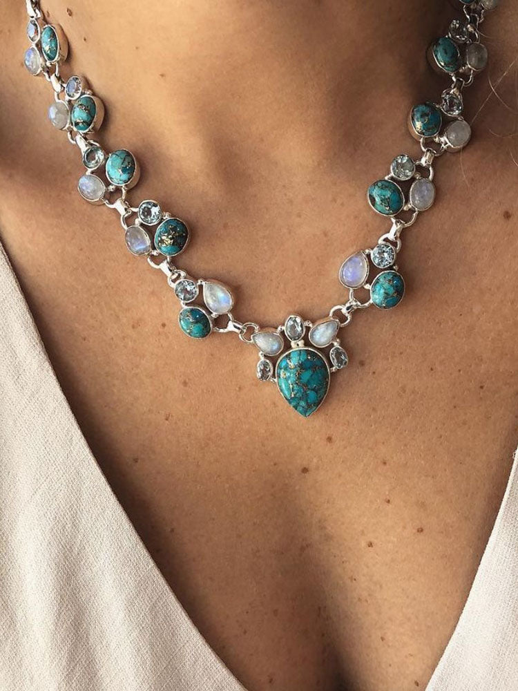 Vintage Finely Engraving Runaven Beads Necklace