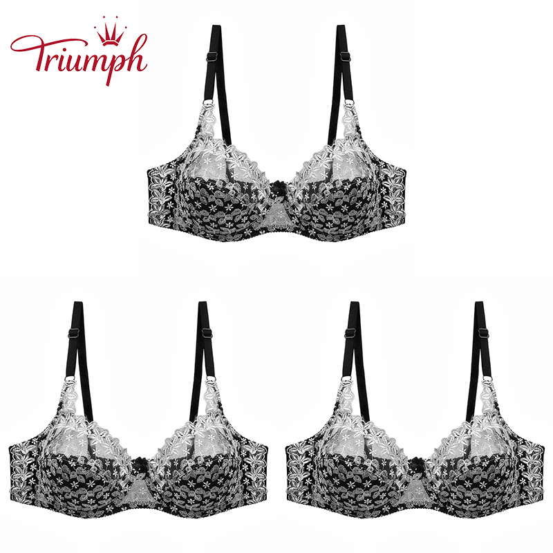 【3 τμχ = 44€】 Σουτιέν με δαντέλα - Εγγυημένη ποιότητα Triumph