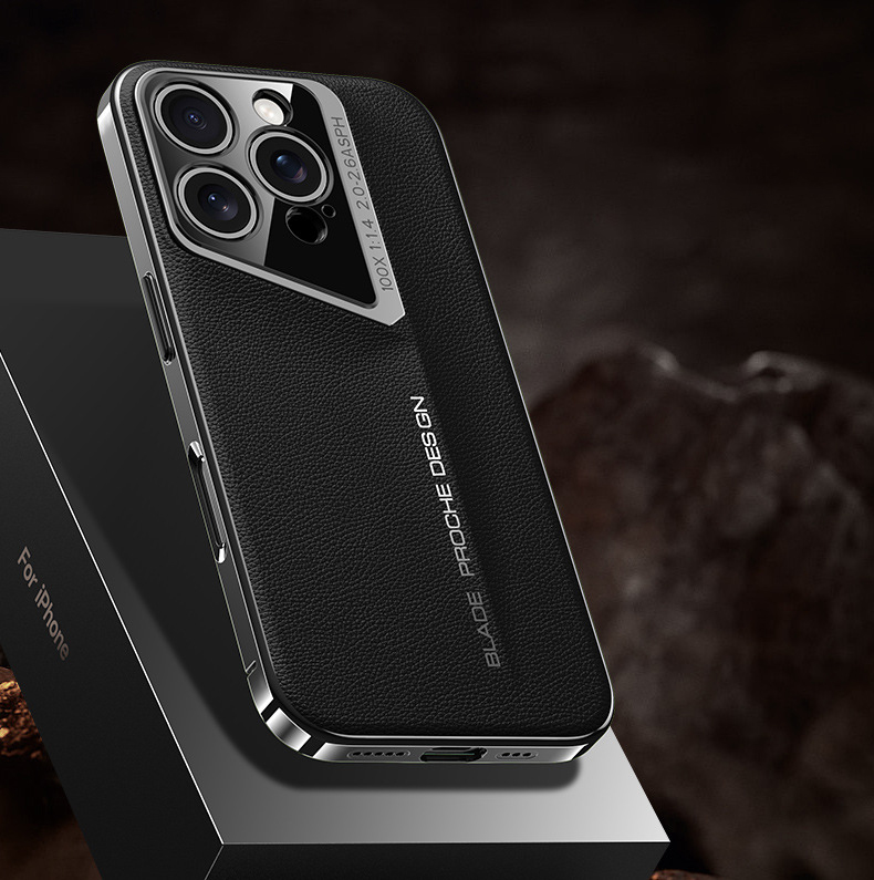 Πολυτελής all-inclusive δερμάτινη θήκη τηλεφώνου για iPhone 13/14/15/16