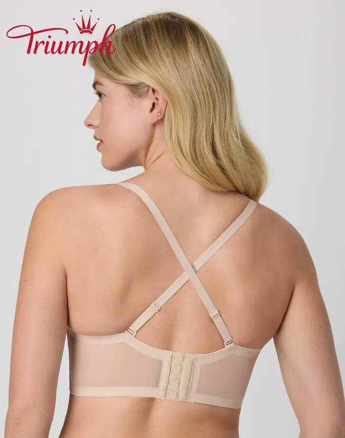 👙TRIUMPH – [4 szt.]🔥Bezfiszbinowy biustonosz typu longline z koronki