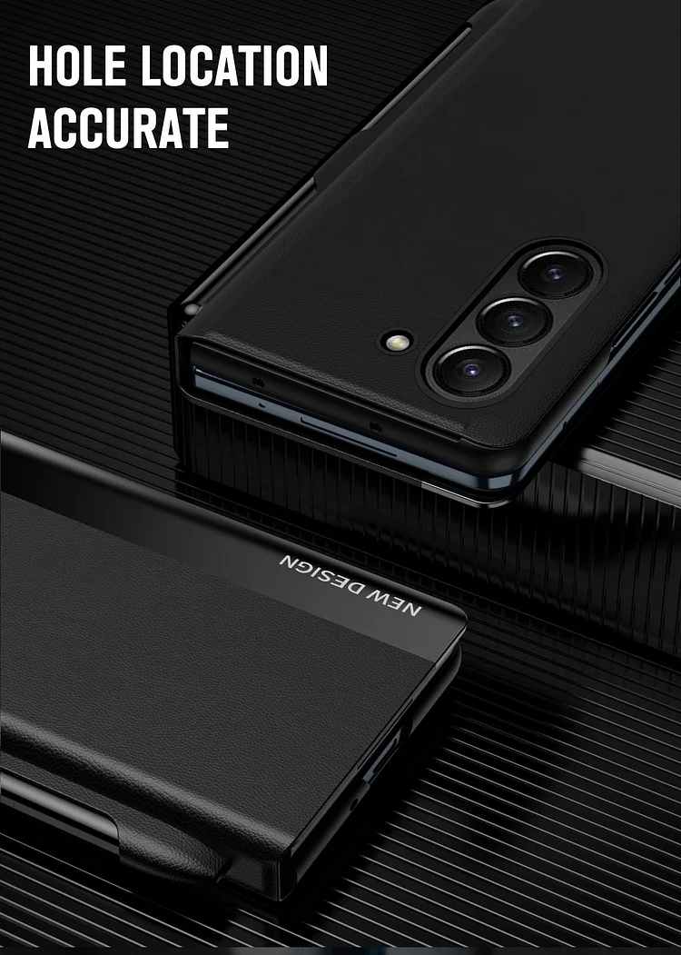 A tolltartóval ellátott Flip Stand tokot kifejezetten a Samsung Galaxy Z Foldhoz tervezték, így minden összehajtás elegáns és egyedi megjelenést kölcsönöz.