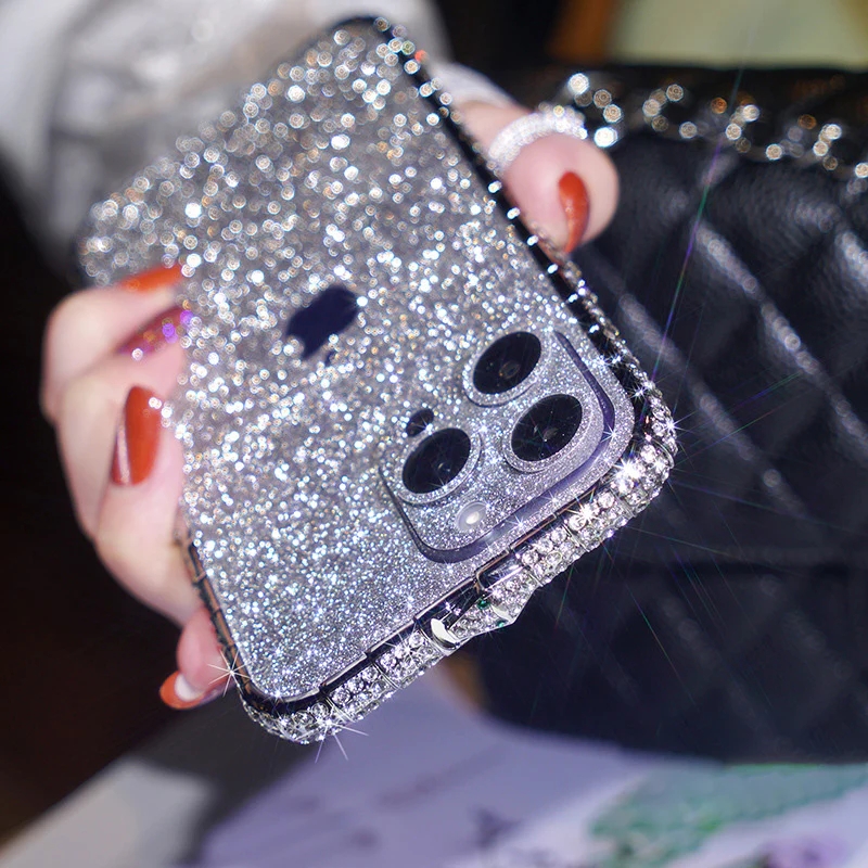 Husă de protecție pentru iPhone cu sclipici de înaltă calitate Diamond