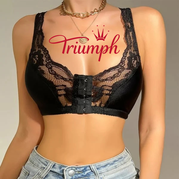Triumph - 2-pack 🔥 Σουτιέν με μπροστινό κουμπί με δαντέλα - (Επίσημο αυθεντικό)😍