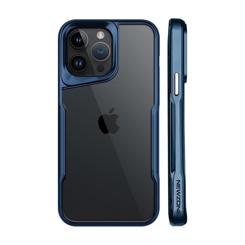 [Ofertă specială limitată] Carcasă pentru telefon din spate acrilic transparent cu armură din aur din titan galvanizat recent