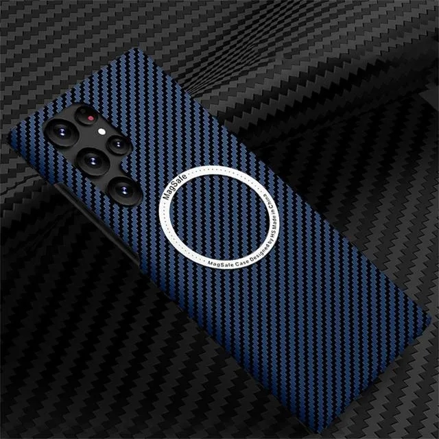 CARBON MAGNETIC CASE FOR SAMSUNG S23 S22 S21 ULTRA PLUS 5G