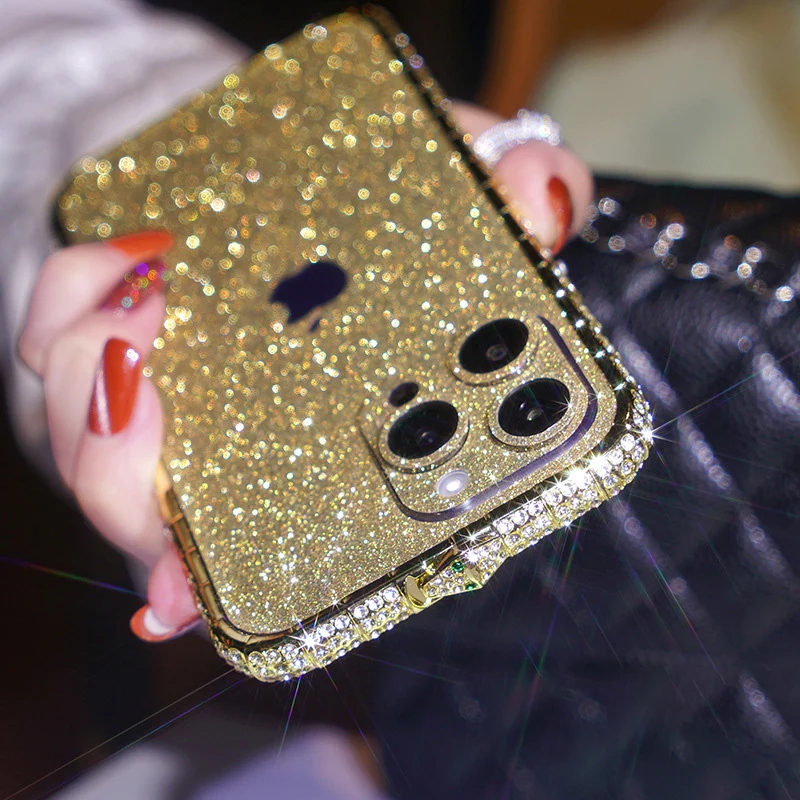 Husă de protecție pentru iPhone cu sclipici de înaltă calitate Diamond