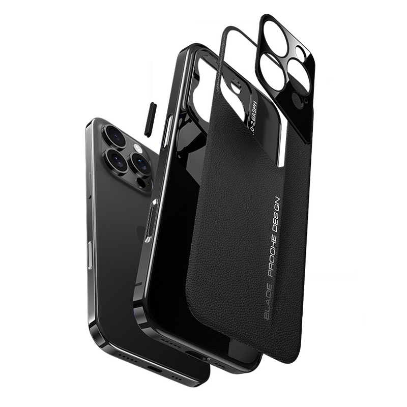 Πολυτελής all-inclusive δερμάτινη θήκη τηλεφώνου για iPhone 13/14/15/16
