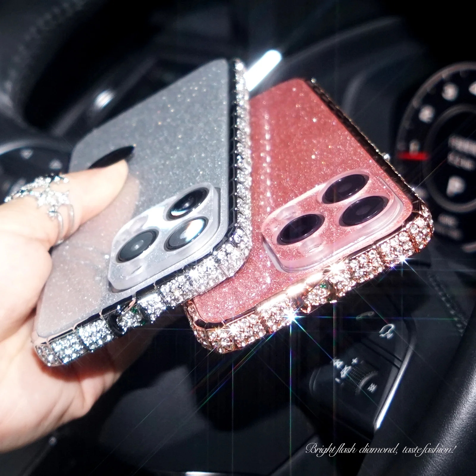 Husă de protecție pentru iPhone cu sclipici de înaltă calitate Diamond