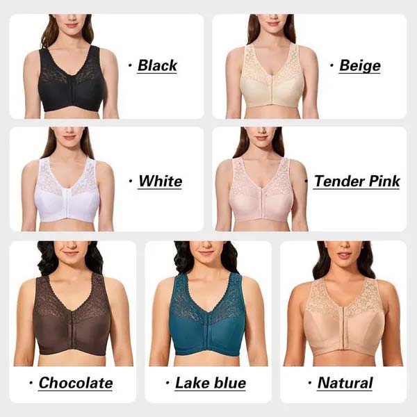Triumph - (3 bucăți) Sutien sexy din dantelă transparentă [75A-110E]