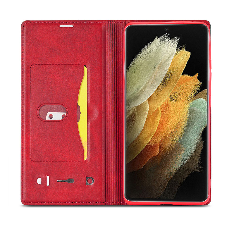 Δερμάτινη θήκη κινητού τηλεφώνου Samsung S23/S22/S21 4-σε-1 Luxury Slot