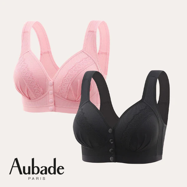 ✨Aubade 👙 2024 Μπροστινό κλείσιμο, Βαμβακερό σουτιέν φιλικό προς το δέρμα, που αναπνέει 【1+1 Δωρεάν】