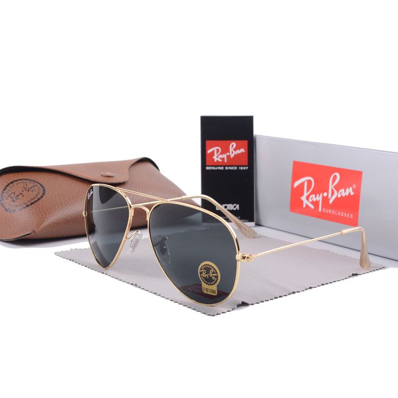 Γνήσια γυαλιά ηλίου Ray-Ban 2024 【Θήκη καθρέφτη + γυαλιά】
