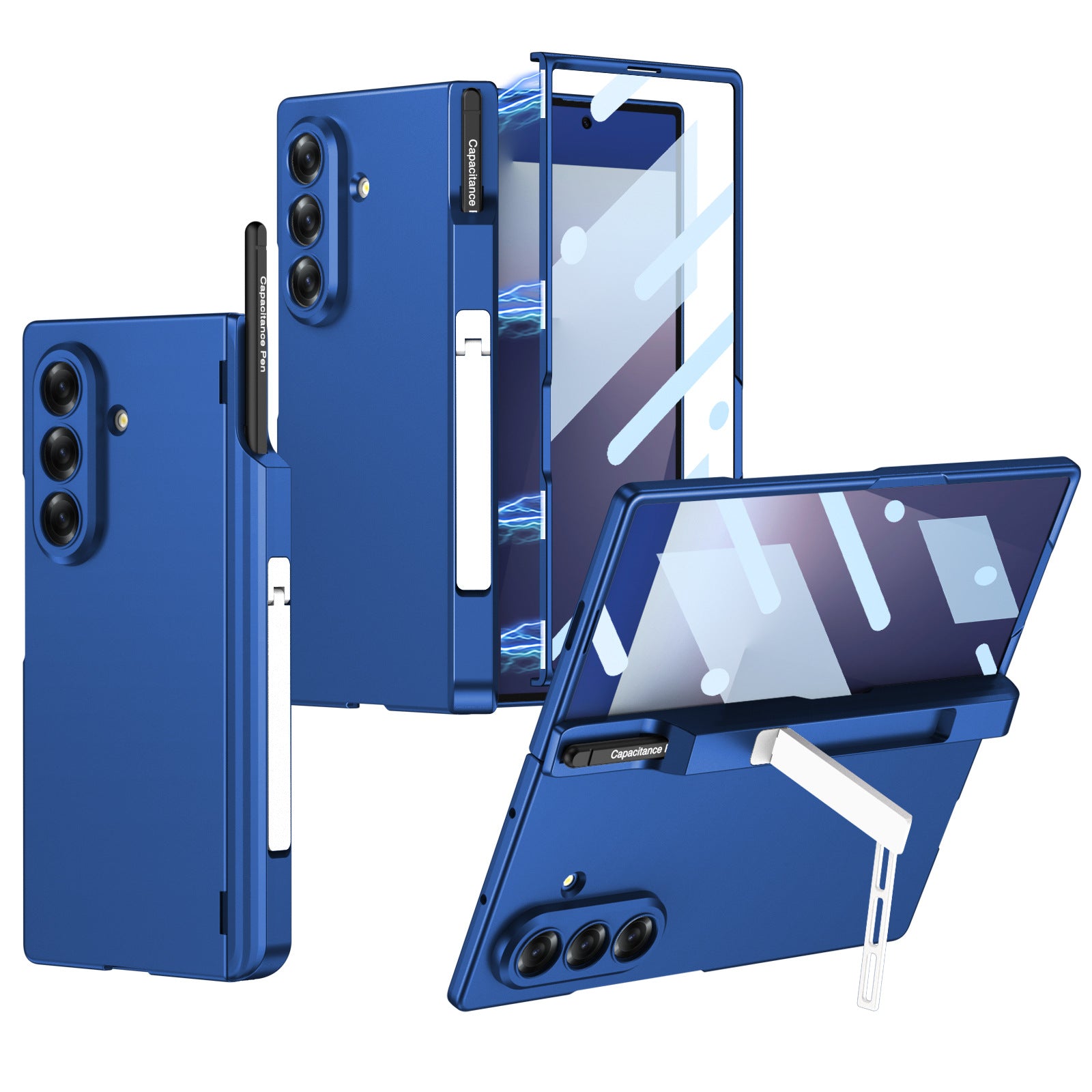 Magnetyczny zawias, ukryty uchwyt, etui z miejscem na długopis do Galaxy Z Fold 7/6/5