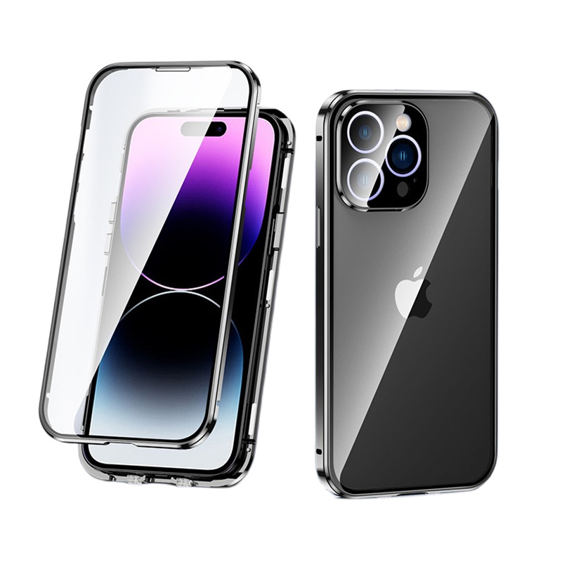 Γυάλινη προστατευτική θήκη διπλής όψεως iPhone 14 Magneto