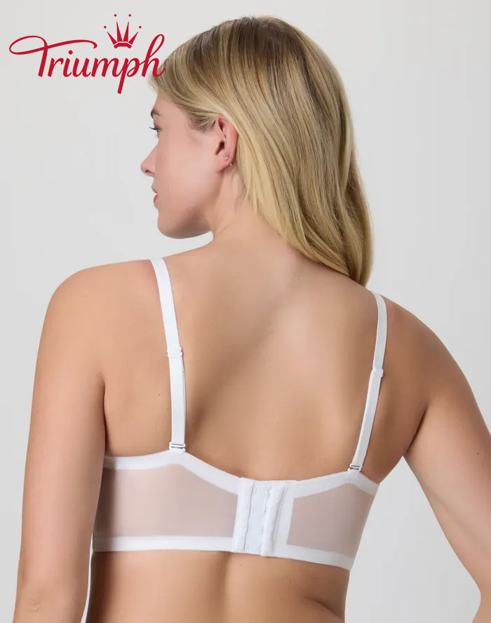 👙TRIUMPH – [4 szt.]🔥Bezfiszbinowy biustonosz typu longline z koronki