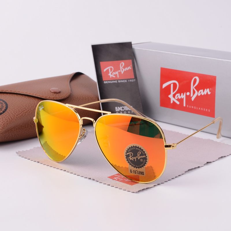 Γνήσια γυαλιά ηλίου Ray-Ban 2024 【Θήκη καθρέφτη + γυαλιά】