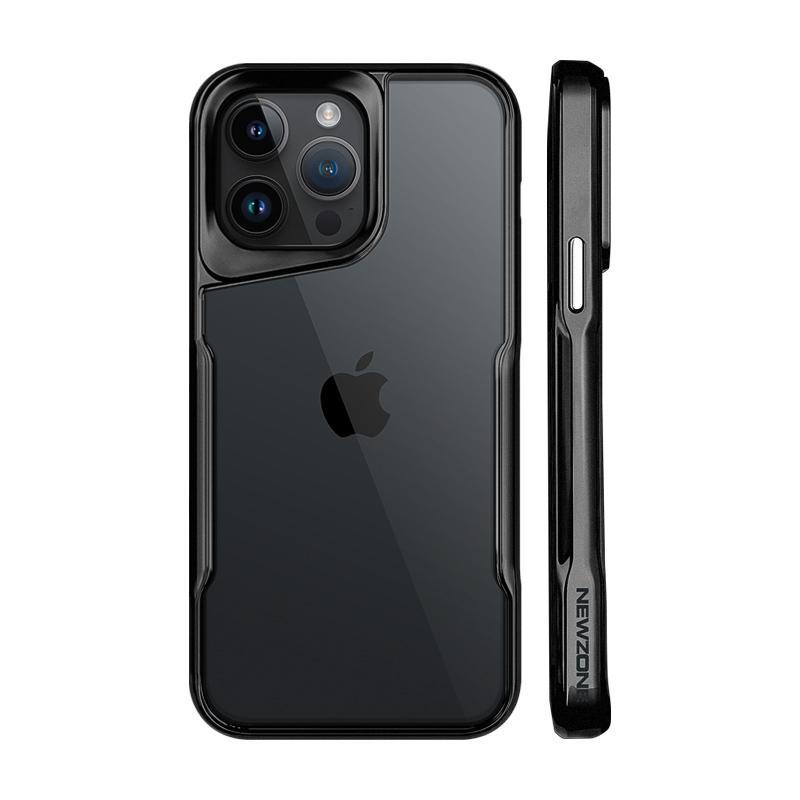 [Ofertă specială limitată] Carcasă pentru telefon din spate acrilic transparent cu armură din aur din titan galvanizat recent