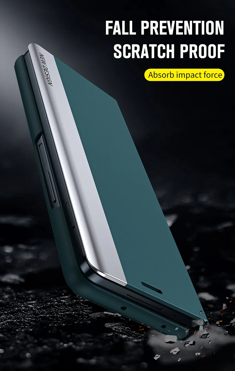 A tolltartóval ellátott Flip Stand tokot kifejezetten a Samsung Galaxy Z Foldhoz tervezték, így minden összehajtás elegáns és egyedi megjelenést kölcsönöz.