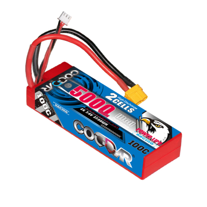CODDAR 2S 5000MAH 7.4V 100C Cabled XT60 HARD CASE Stick Pack RC LiPo Battery