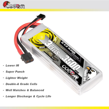 CODDAR 3S 3500MAH 11.1V 80C Soft Pack RC Lipo Battery