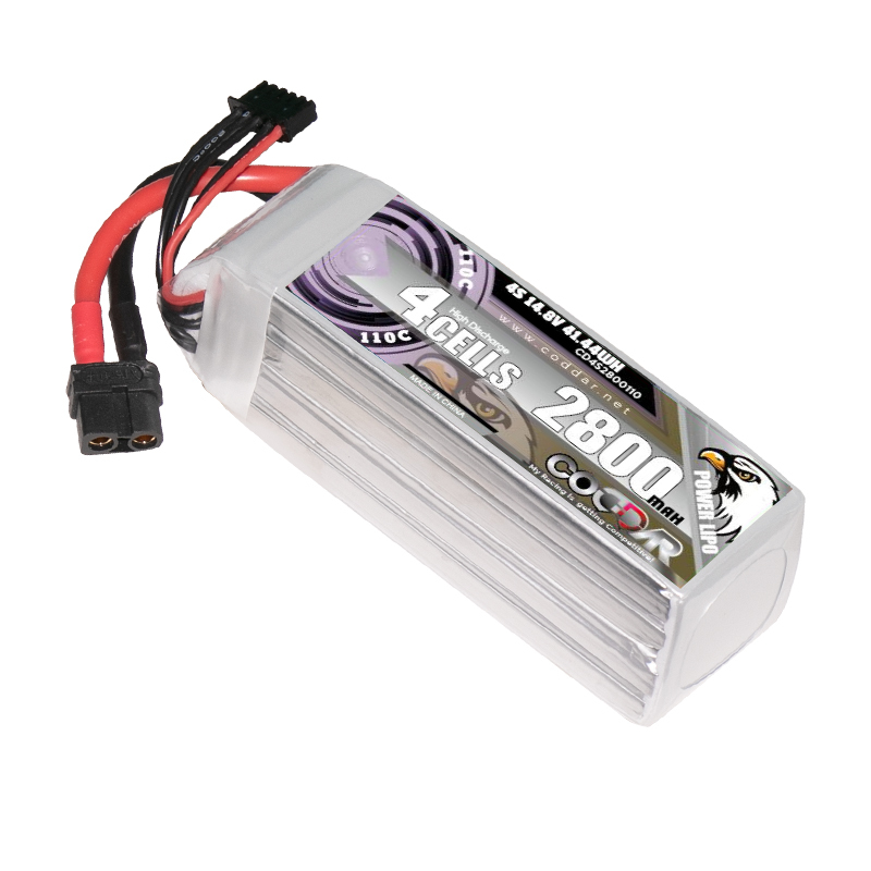 CODDAR 4S 2800MAH 14.8V 110C Soft Pack RC Lipo Battery