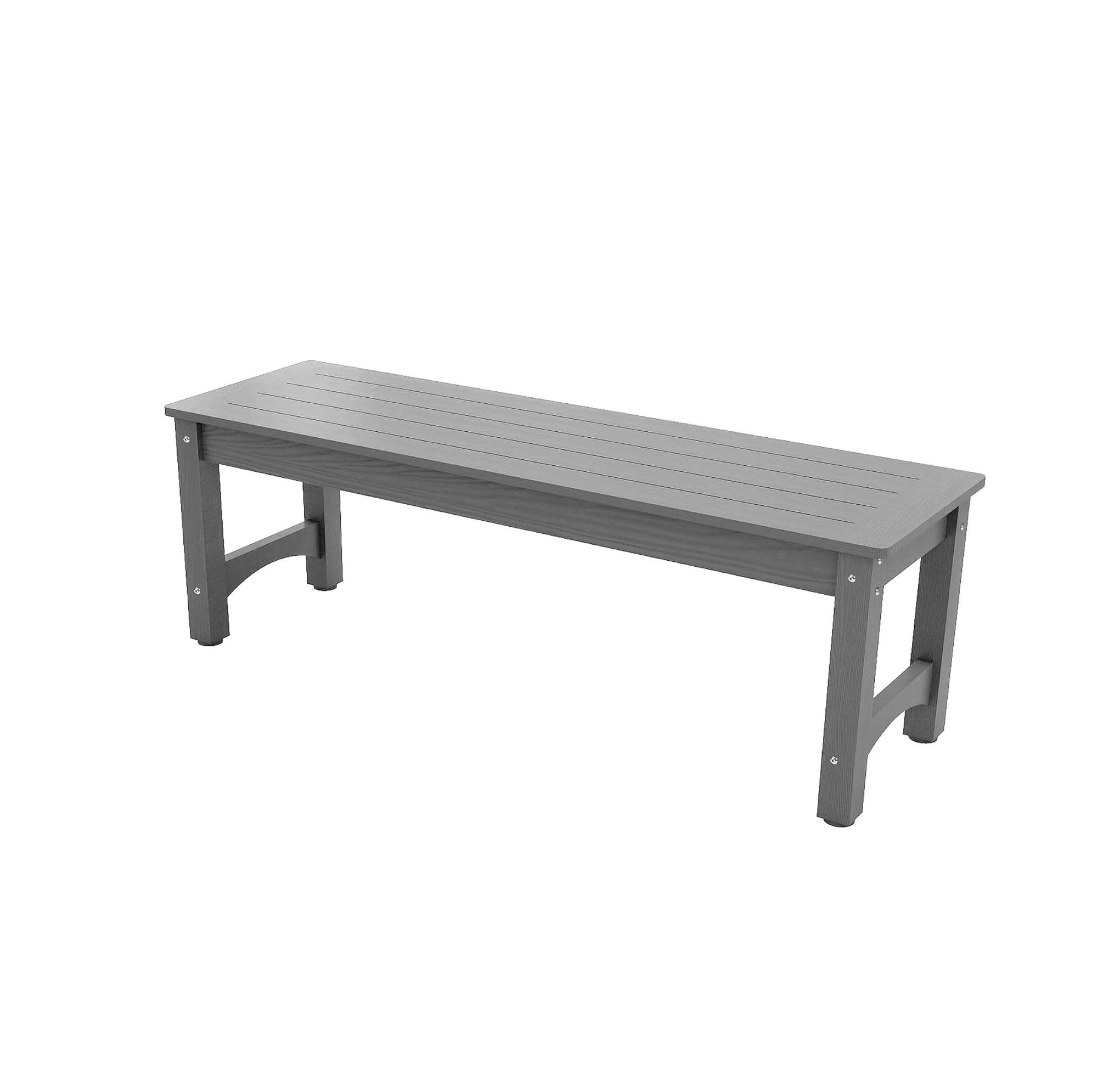 51" 2-Person Outdoor Bench, Weatherproof HIPS Patio Dining Bench Holds up to 800LBS