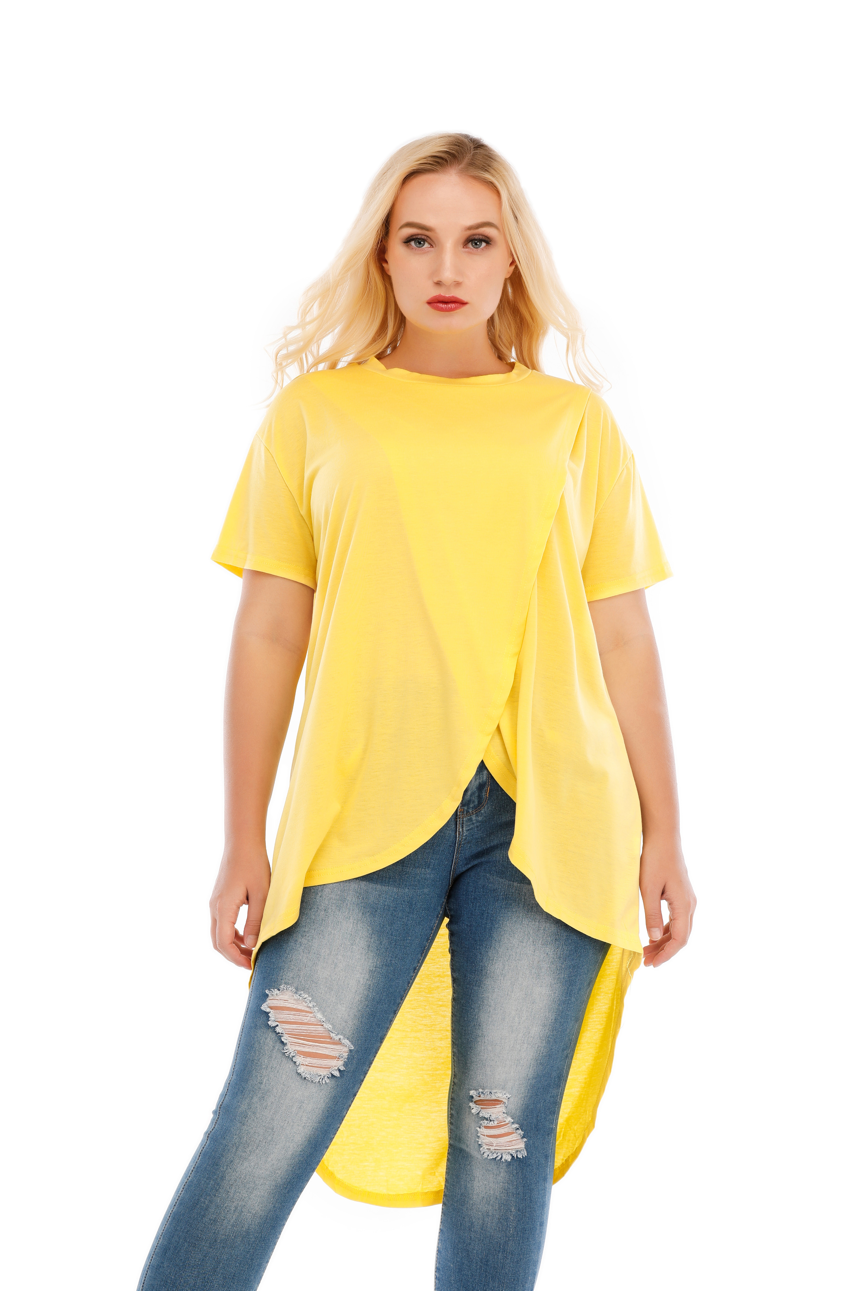 PLUS SIZMesh Tops See Through Shirts Long Sleeve Bodycon Sheer Blouse 
