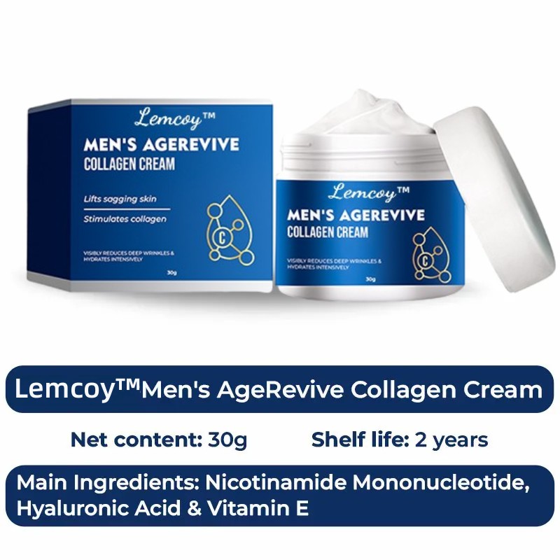 🔥Iqshopec Selections🔥 Lemcoy™ Men's AgeRevive Collagen Cream
