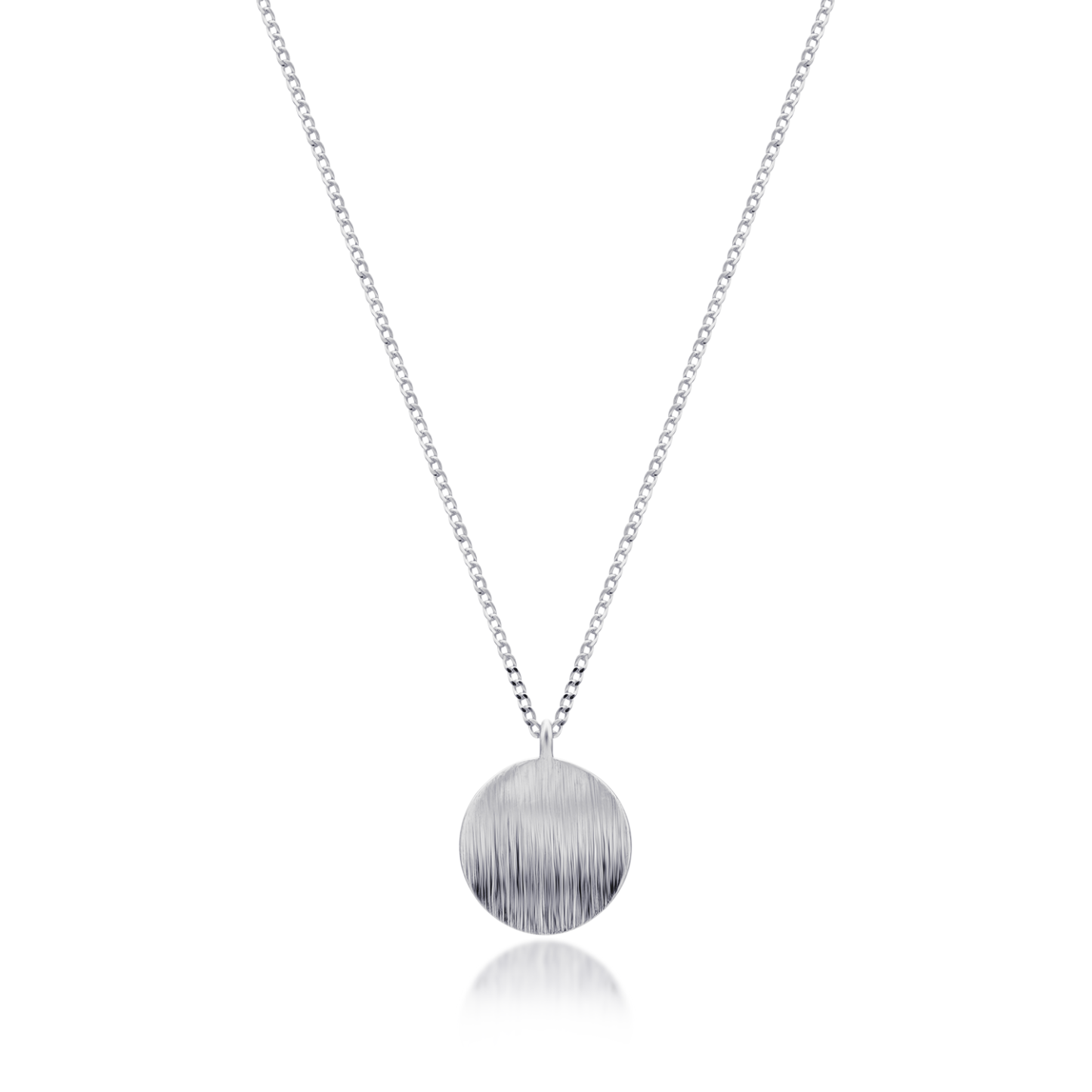 Curved circle necklace