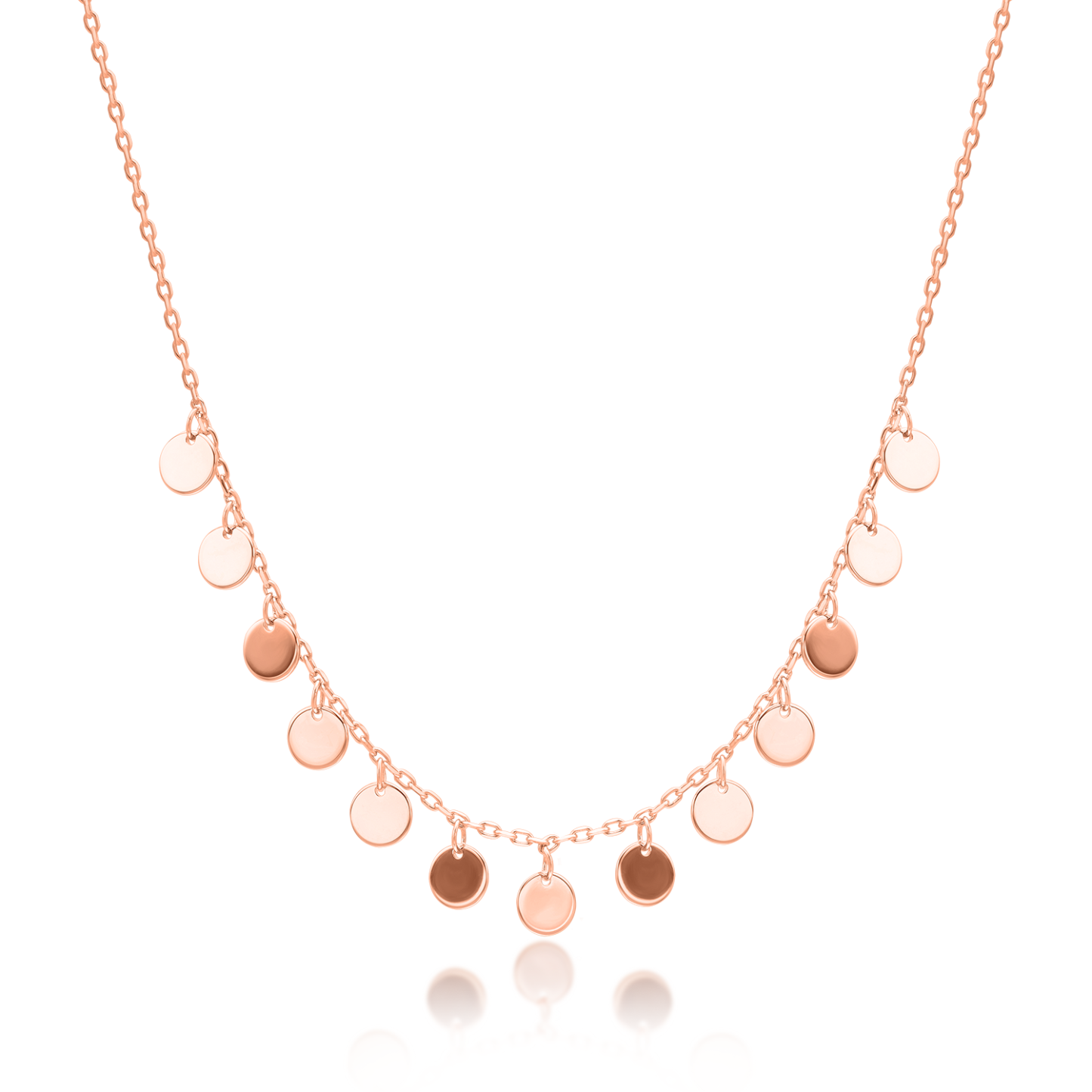 Sequin circle necklace