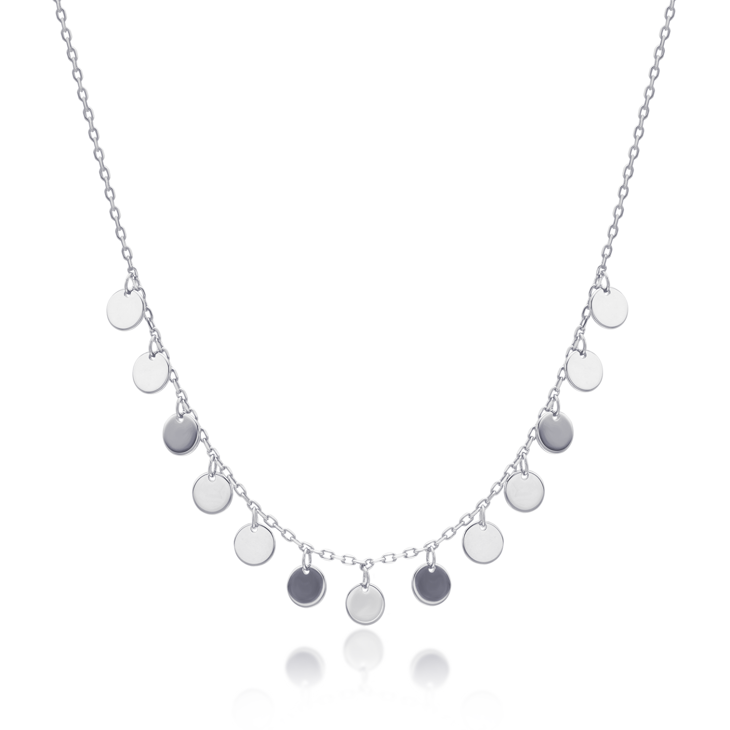 Sequin circle necklace