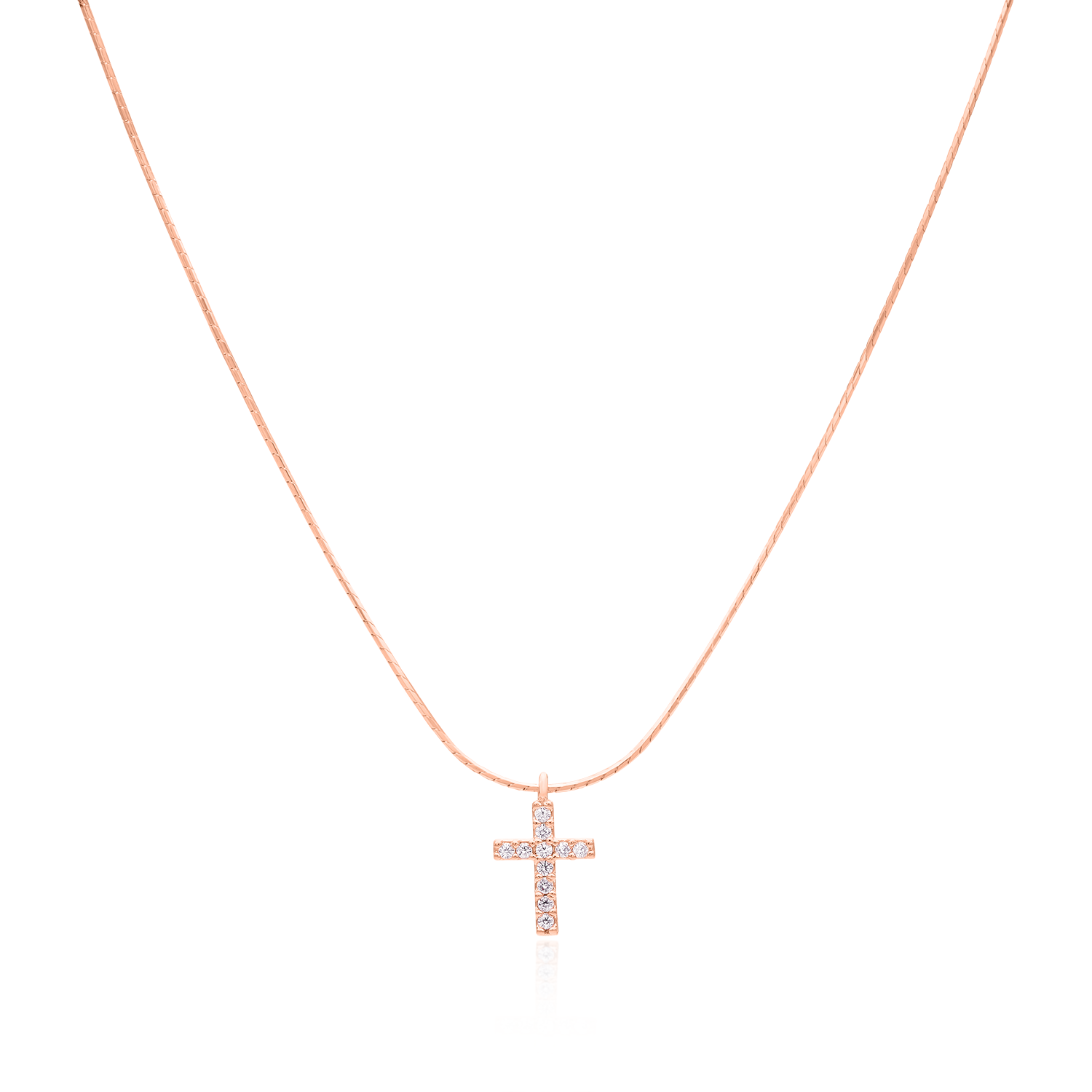 Cross pendant silk necklace