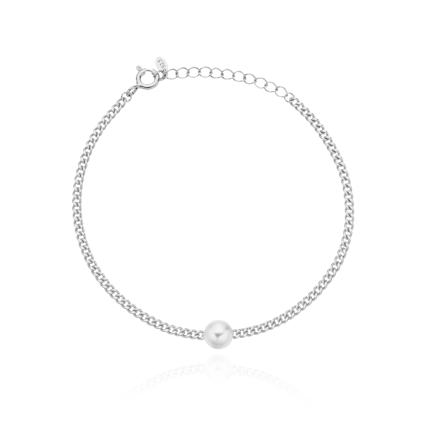 Simple pearl chain bracelet