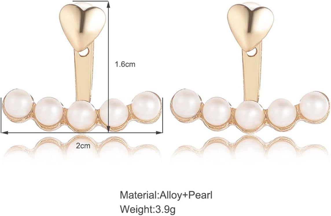 Innoven Bohemian Pearl Jacket Earrings