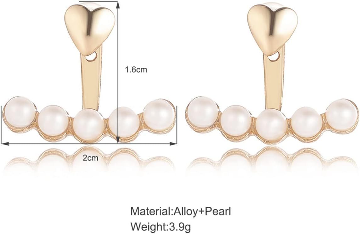 Innoven Bohemian Pearl Jacket Earrings