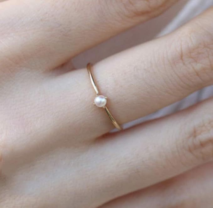 Innoven 14K Gold Pearl-Set Pearl Ring