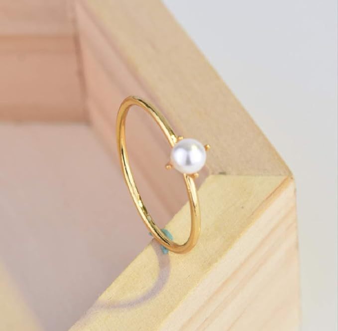 Innoven 14K Gold Pearl-Set Pearl Ring