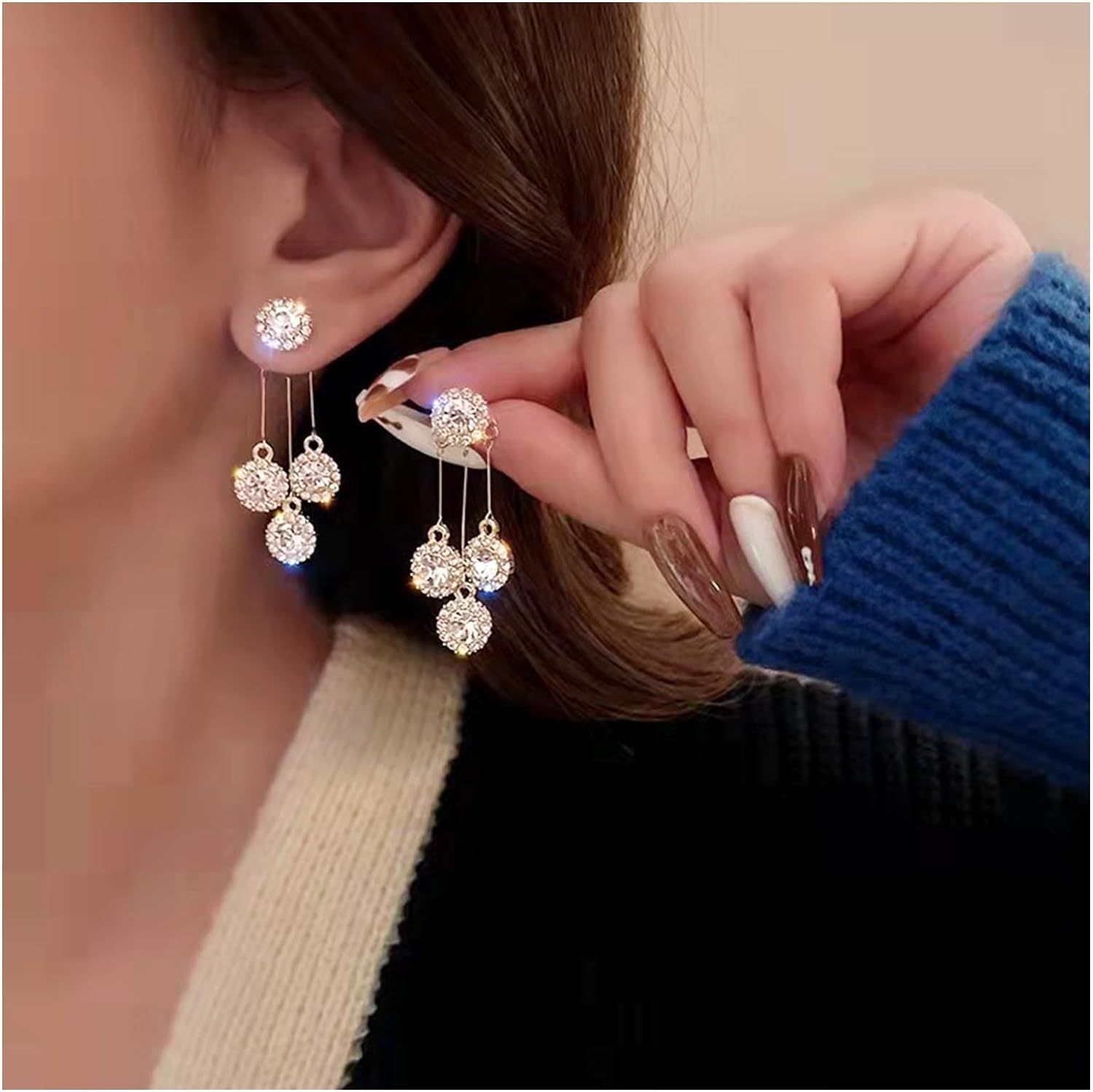 Innoven Vintage Crystal Chandelier Earrings