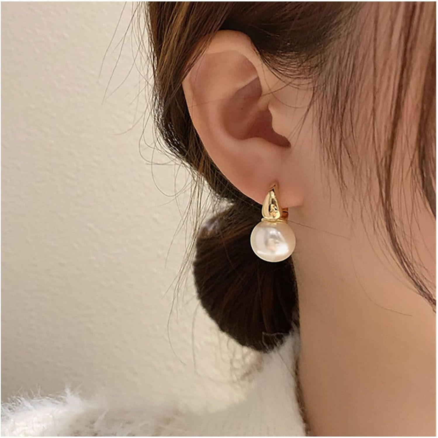 Innoven Bohemian Pearl Circular Earrings