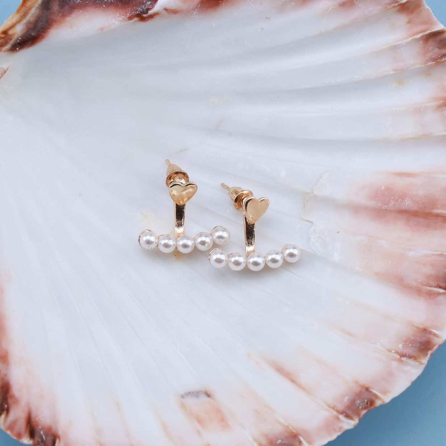 Innoven Bohemian Pearl Jacket Earrings